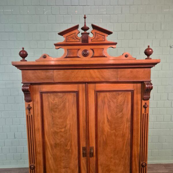 Wardrobe Gründerzeit 1880 Mahogany - Image 5