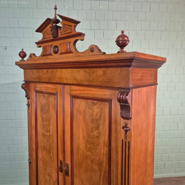 Wardrobe Gründerzeit 1880 Mahogany - Image 7
