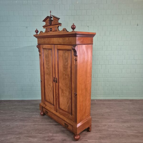 Wardrobe Gründerzeit 1880 Mahogany - Image 3