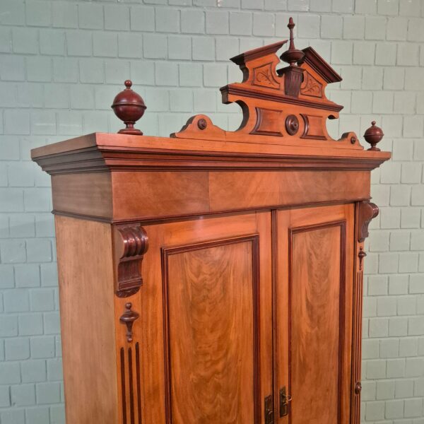 Wardrobe Gründerzeit 1880 Mahogany - Image 4