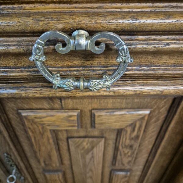Cabinet Gründerzeit 1880 Oak - Image 8