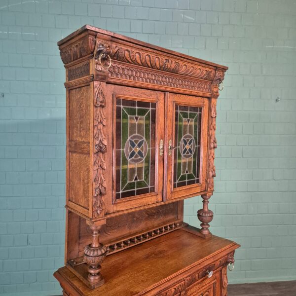 Cabinet Gründerzeit 1880 Oak - Image 4