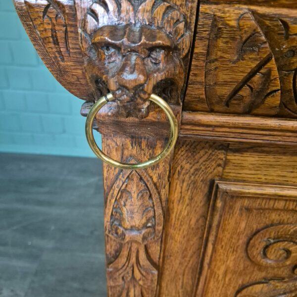 Cabinet Gründerzeit 1880 Oak - Image 16
