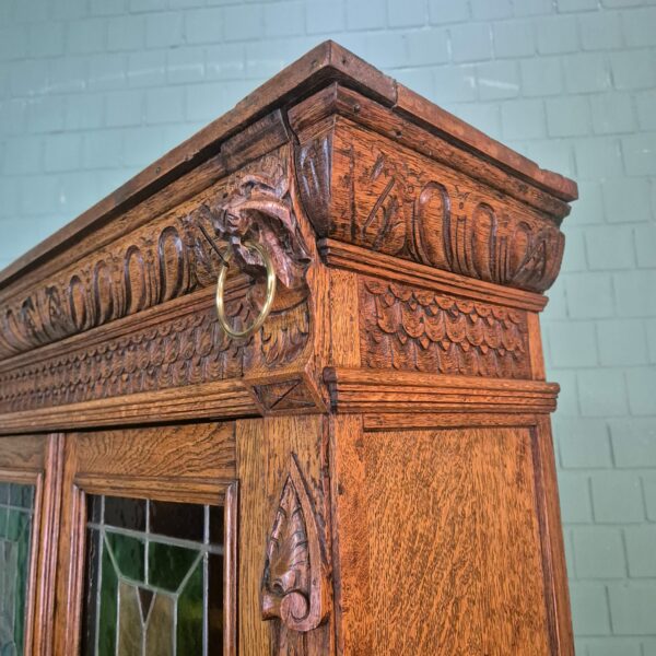 Cabinet Gründerzeit 1880 Oak - Image 7