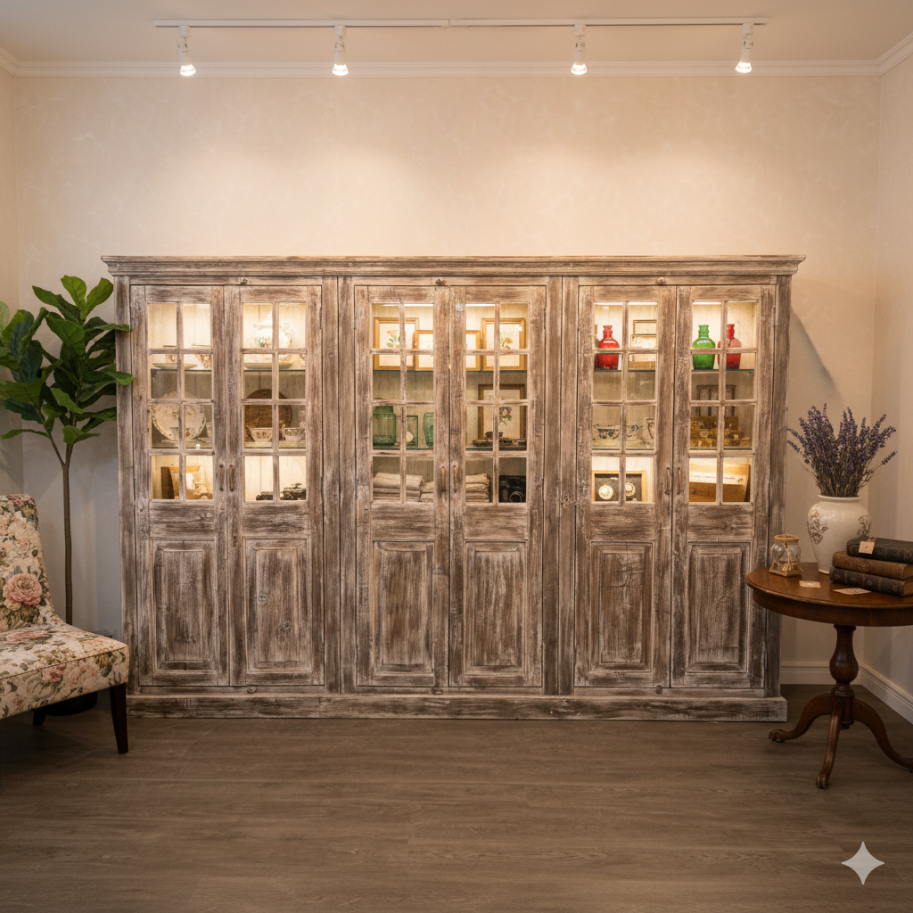 Display Cabinet Solid Wood 3,26 m - Image 2