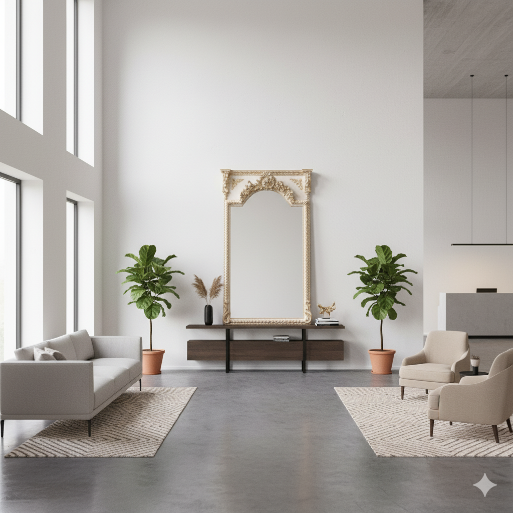 Mirror Baroque Style 1,20 m x 2,22 m - Image 2