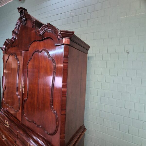 Dutch Cabinet 1780 Mahogany - Image 4