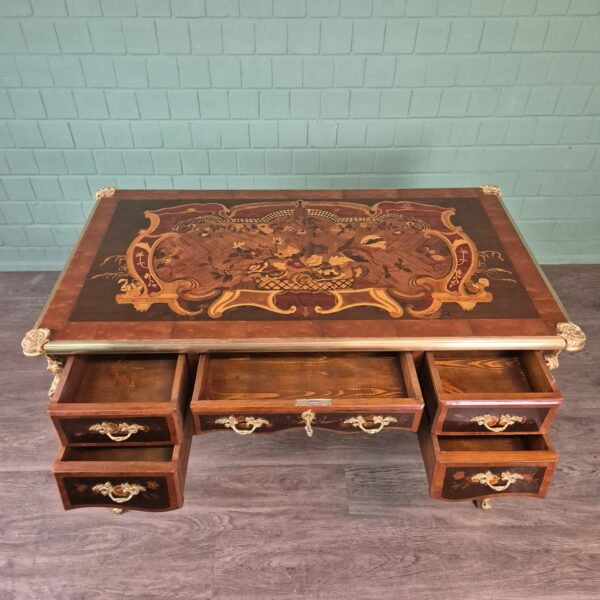 Desk Walnut Baroque Style 1,35 m x 0,75 m - Image 10