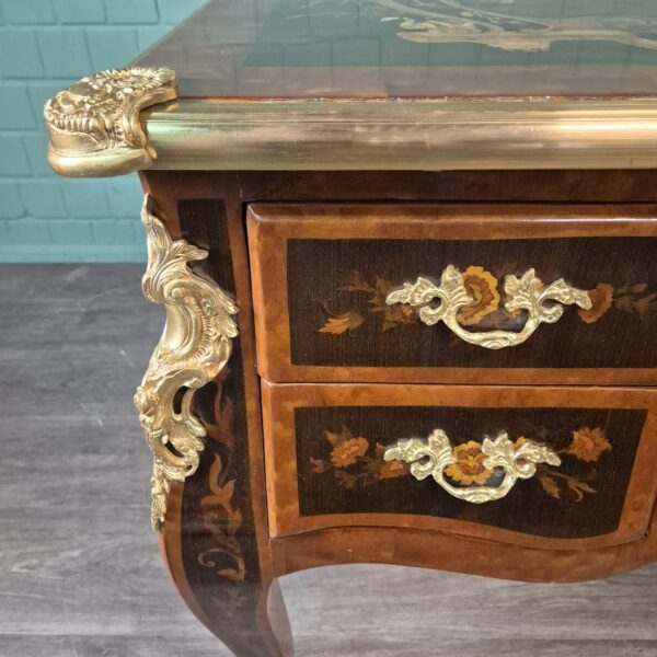Desk Walnut Baroque Style 1,35 m x 0,75 m - Image 8
