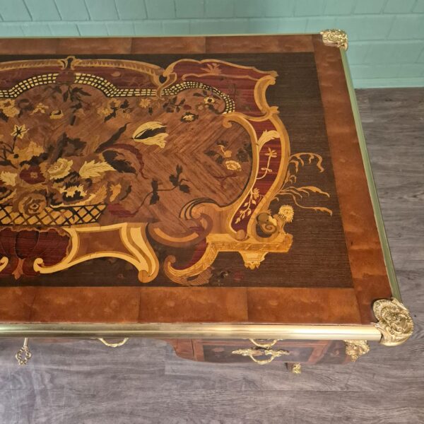 Desk Walnut Baroque Style 1,35 m x 0,75 m - Image 6