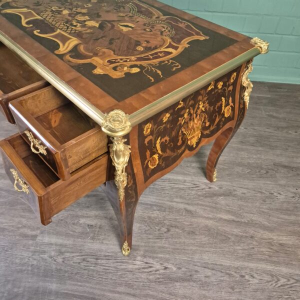 Desk Walnut Baroque Style 1,35 m x 0,75 m - Image 13