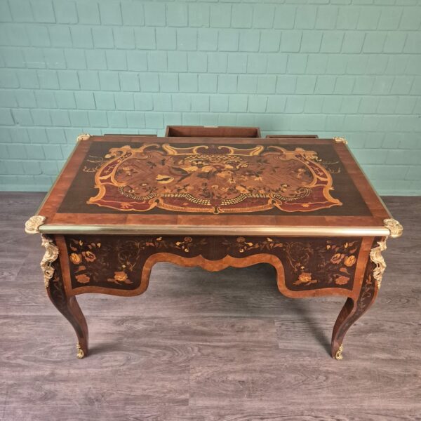 Desk Walnut Baroque Style 1,35 m x 0,75 m - Image 14