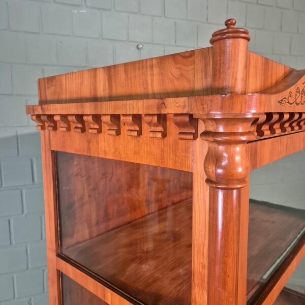 Display Cabinet Biedermeier 1820 Cherry Wood - Image 12