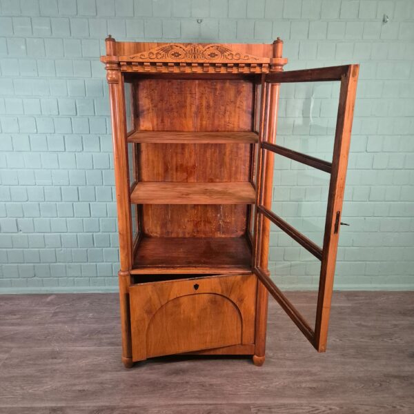 Display Cabinet Biedermeier 1820 Cherry Wood - Image 14