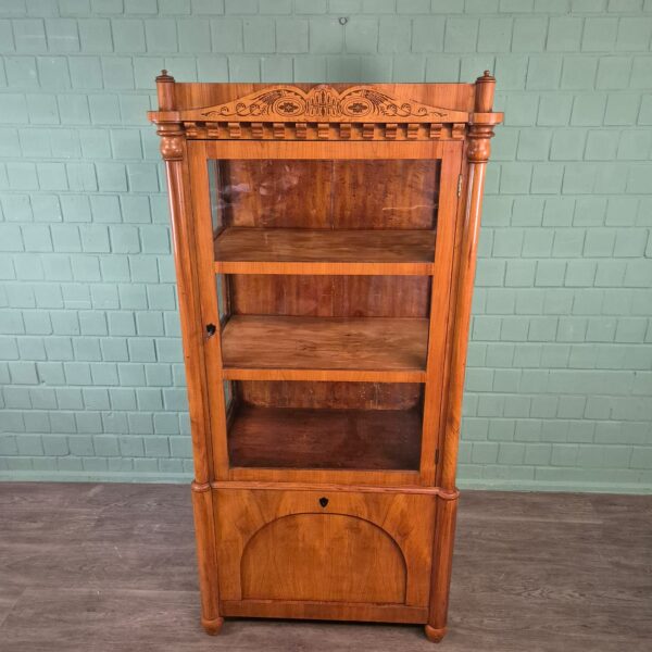 Display Cabinet Biedermeier 1820 Cherry Wood - Image 2