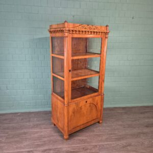 Display Cabinet Biedermeier 1820 Cherry Wood