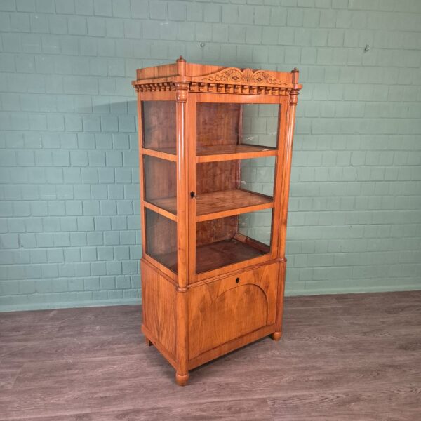 Display Cabinet Biedermeier 1820 Cherry Wood