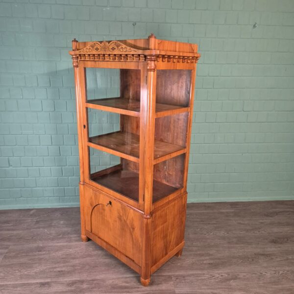 Display Cabinet Biedermeier 1820 Cherry Wood - Image 3