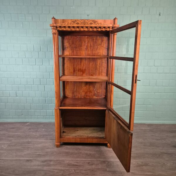 Display Cabinet Biedermeier 1820 Cherry Wood - Image 15