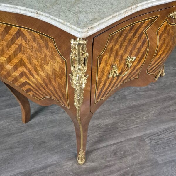 Chest of Drawers Neo-baroque Walnut 1,27 m - Image 8