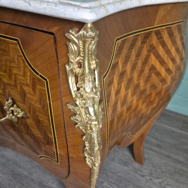 Chest of Drawers Neo-baroque Walnut 1,27 m - Image 12