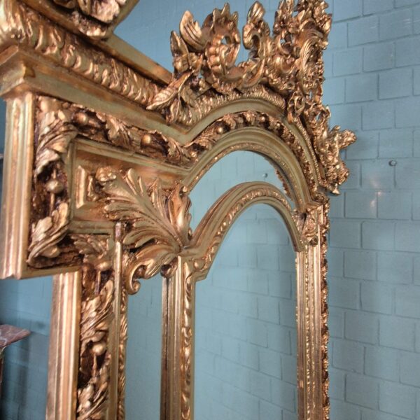 Mirror Baroque Style Gold 1,36 m x 2,40 m - Image 9
