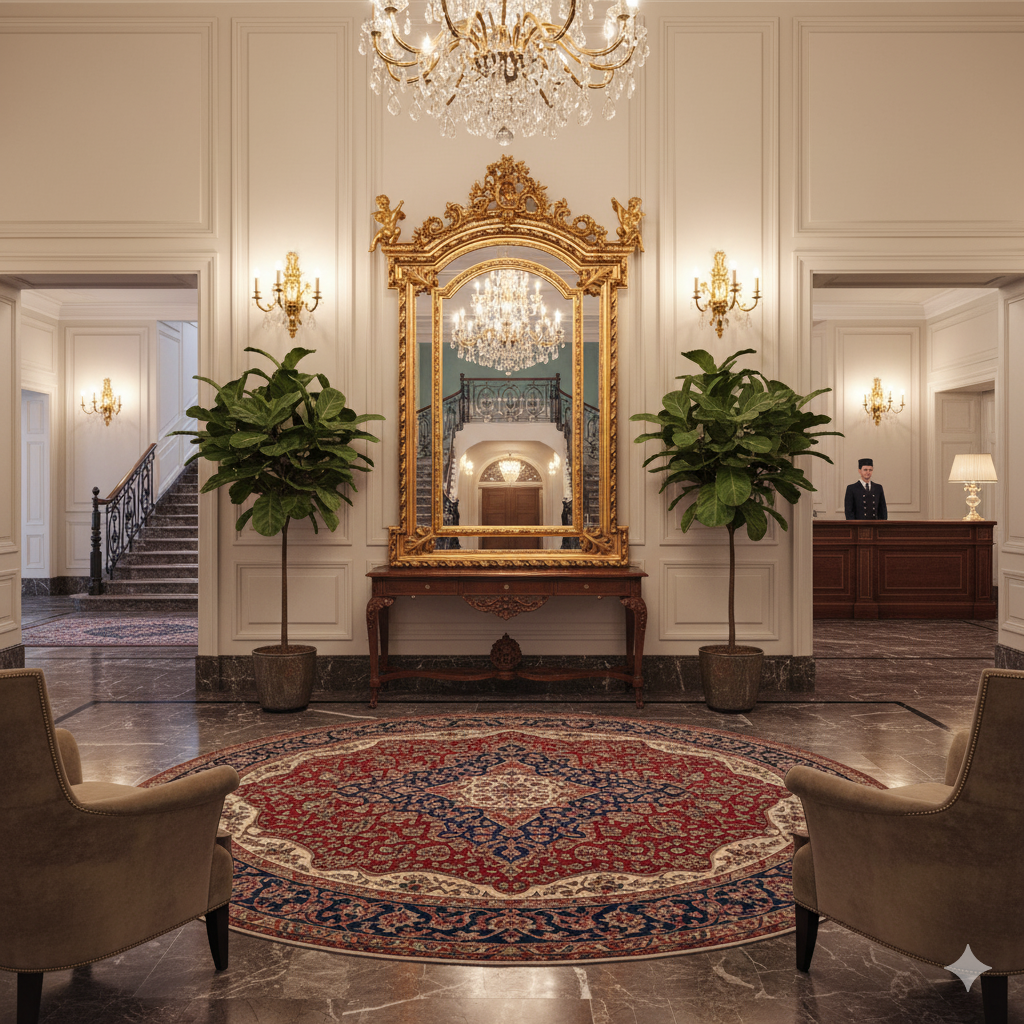 Mirror Baroque Style Gold 1,36 m x 2,40 m - Image 2