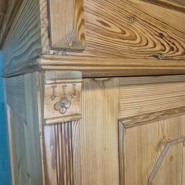 Wardrobe Jugendstil 1900 Pine - Image 5