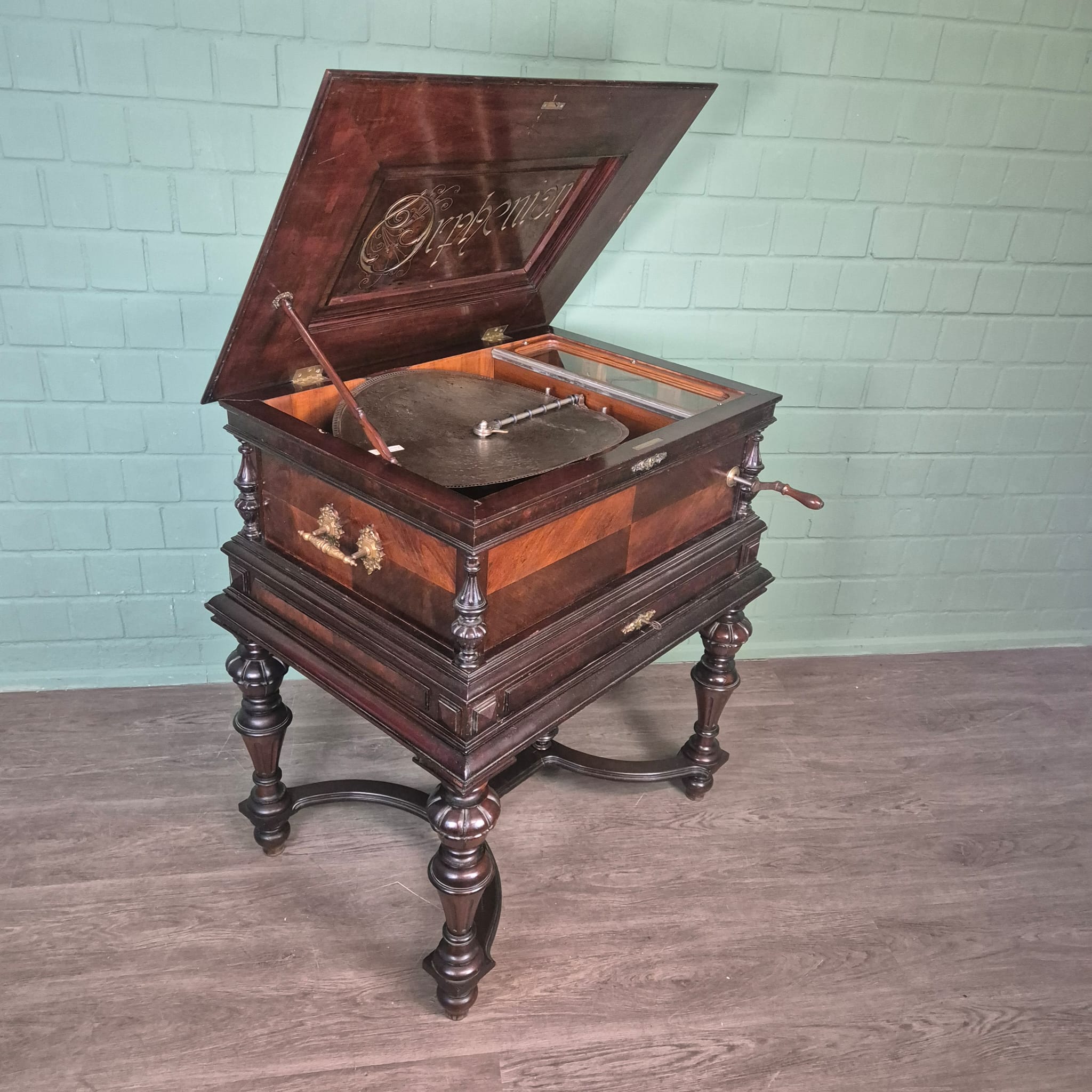 Musicbox Orphenion Gründerzeit 1880 Walnut - Image 6