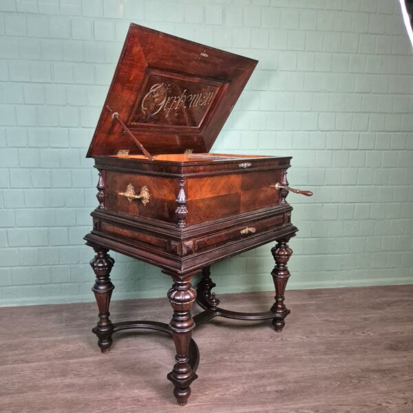 Musicbox Orphenion Gründerzeit 1880 Walnut - Image 4