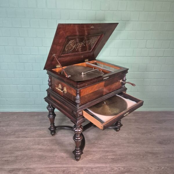 Musicbox Orphenion Gründerzeit 1880 Walnut - Image 11