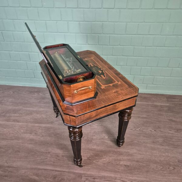 Music Box Changer 1860 Walnut - Image 8