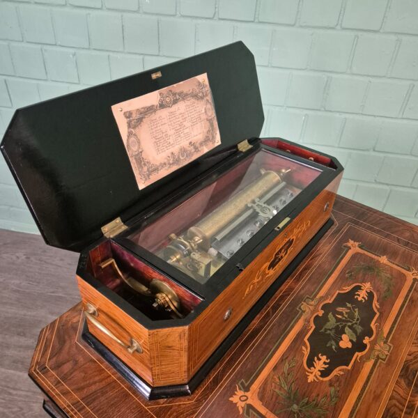 Music Box Changer 1860 Walnut - Image 9