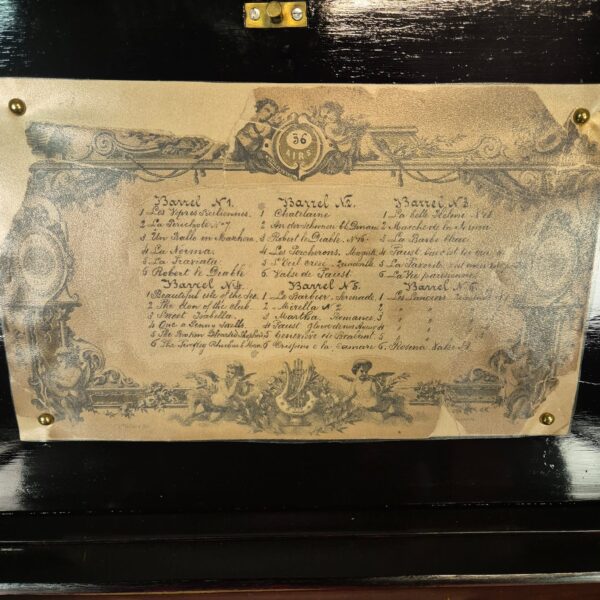 Music Box Changer 1860 Walnut - Image 13