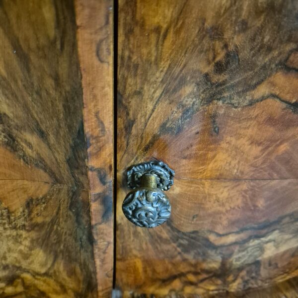 Italian Corner Cabinet 1920 Walnut - Image 10
