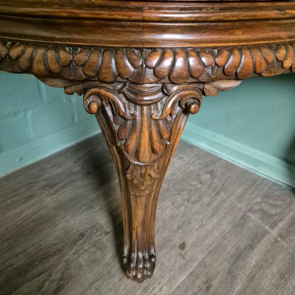 Italian Corner Cabinet 1920 Walnut - Image 9