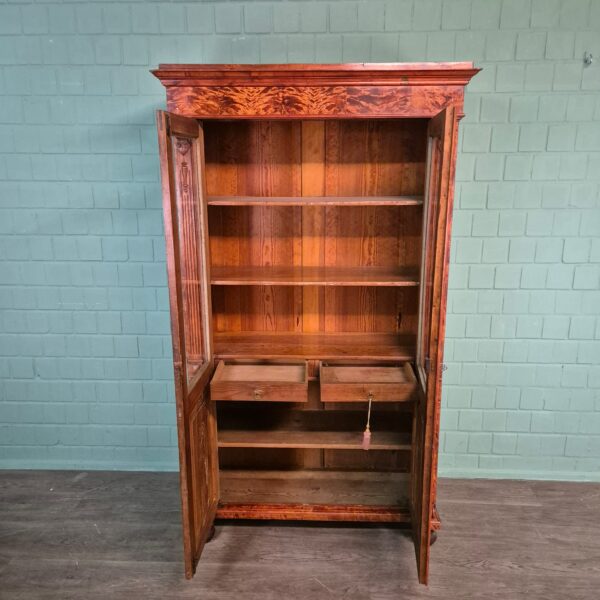 Bookcase Gründerzeit 1880 Birch Wood - Image 11