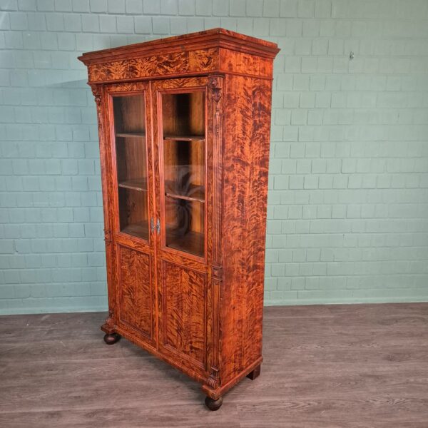 Bookcase Gründerzeit 1880 Birch Wood - Image 3