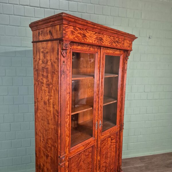 Bookcase Gründerzeit 1880 Birch Wood - Image 4