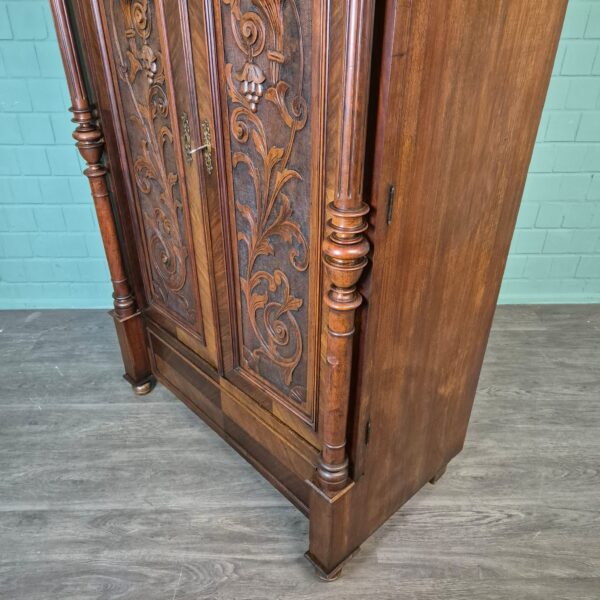 Wardrobe Gründerzeit 1880 Walnut - Image 7