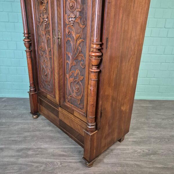 Wardrobe Gründerzeit 1880 Walnut - Image 6