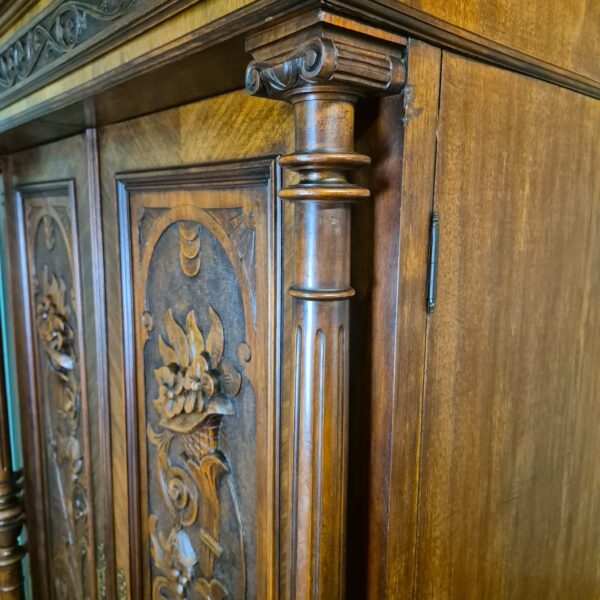 Wardrobe Gründerzeit 1880 Walnut - Image 5
