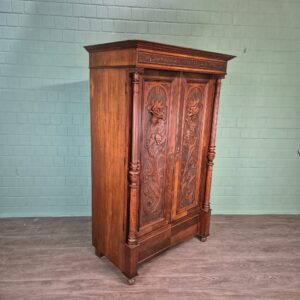 Wardrobe Gründerzeit 1880 Walnut