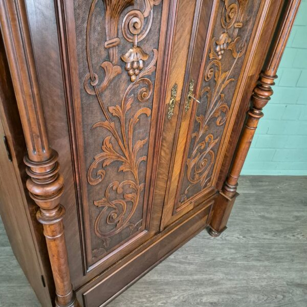 Wardrobe Gründerzeit 1880 Walnut - Image 8