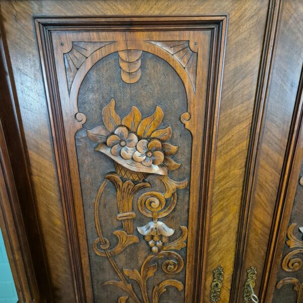 Wardrobe Gründerzeit 1880 Walnut - Image 12