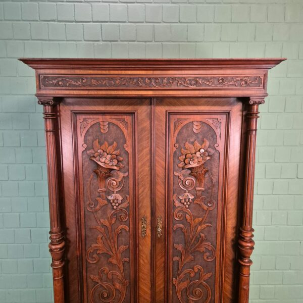 Wardrobe Gründerzeit 1880 Walnut - Image 10