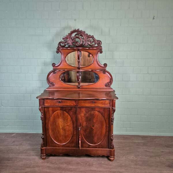 Cabinet Louis Philippe 1860 Mahogany - Image 2