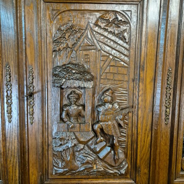 Cabinet Gründerzeit 1880 Oak - Image 12