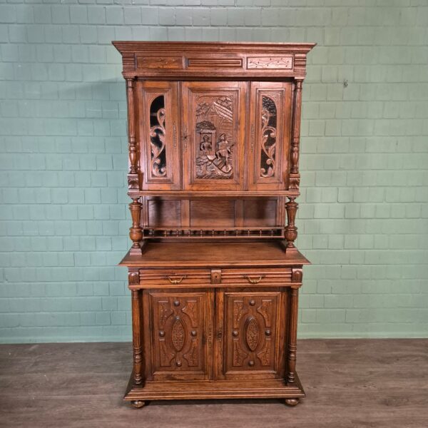 Cabinet Gründerzeit 1880 Oak - Image 4