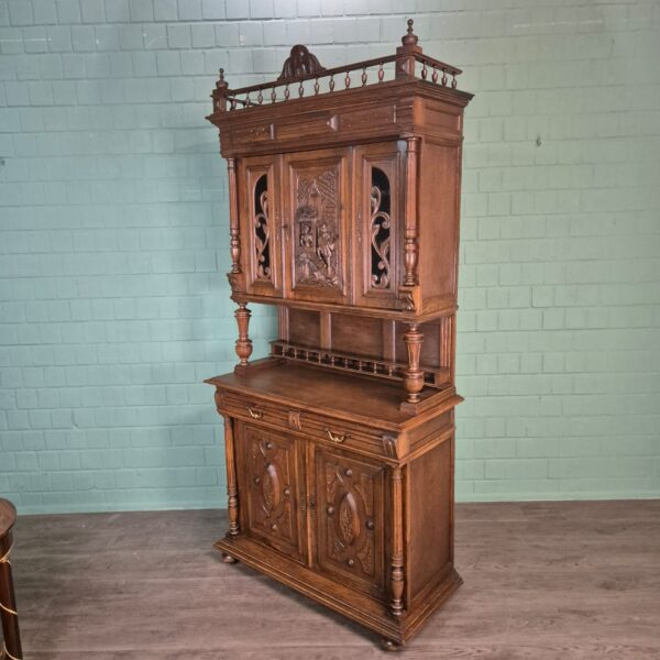 Cabinet Gründerzeit 1880 Oak - Image 5